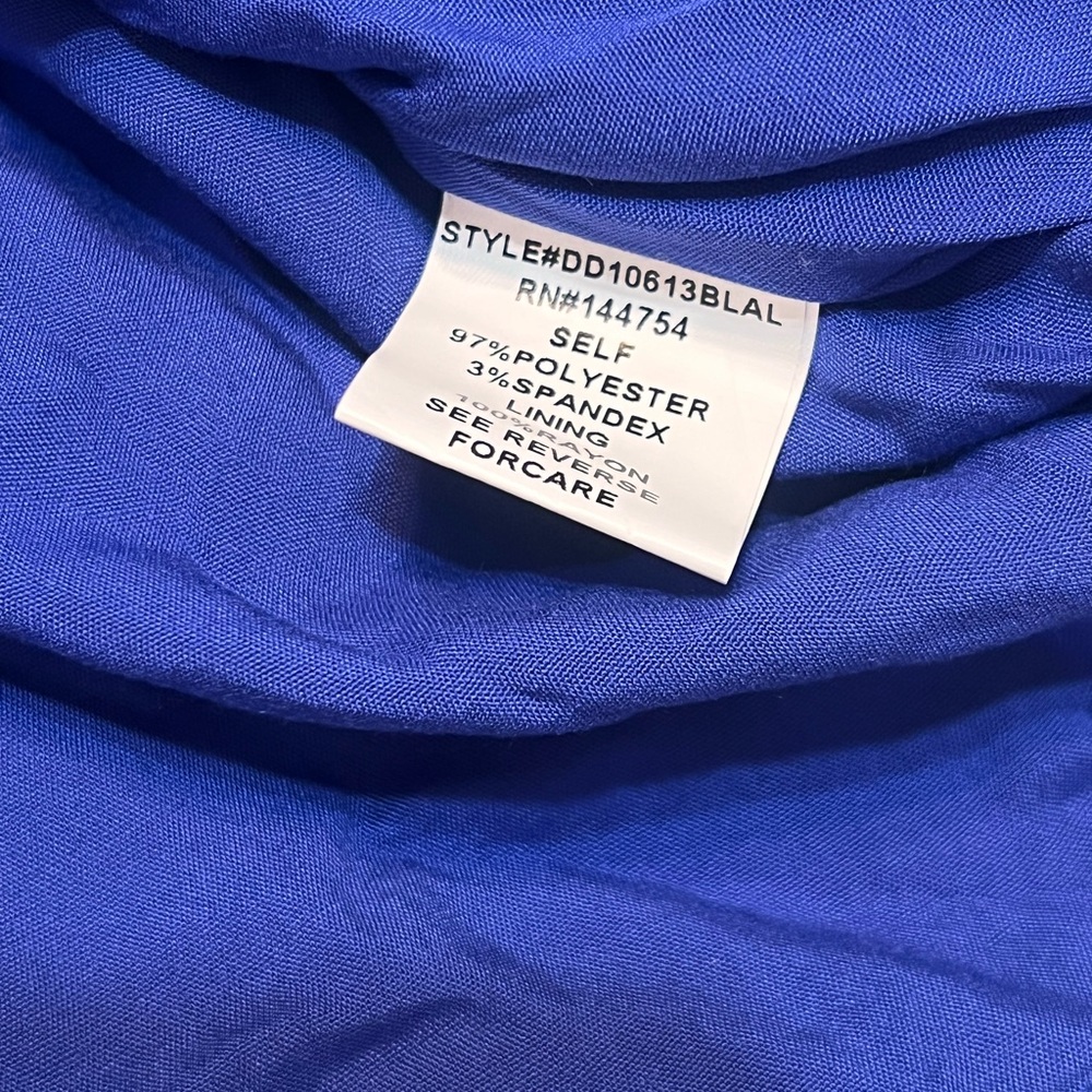 Dressed in LALA Forget The Rules Icon Blue Smocked Midi Dress NWT Size XL - Picture 13 of 13